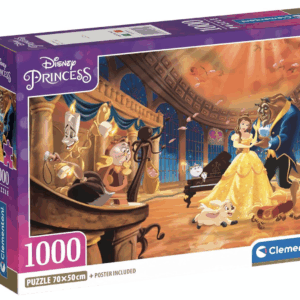 Clementoni Disney Princess: ¡Puzzle de 1000 Piezas para Desconectar!