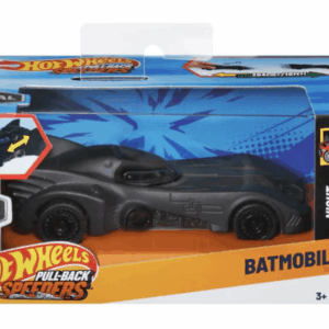 Hot Wheels Pull-Back Speeders: ¡Batmobile - La Justicia de la Noche!